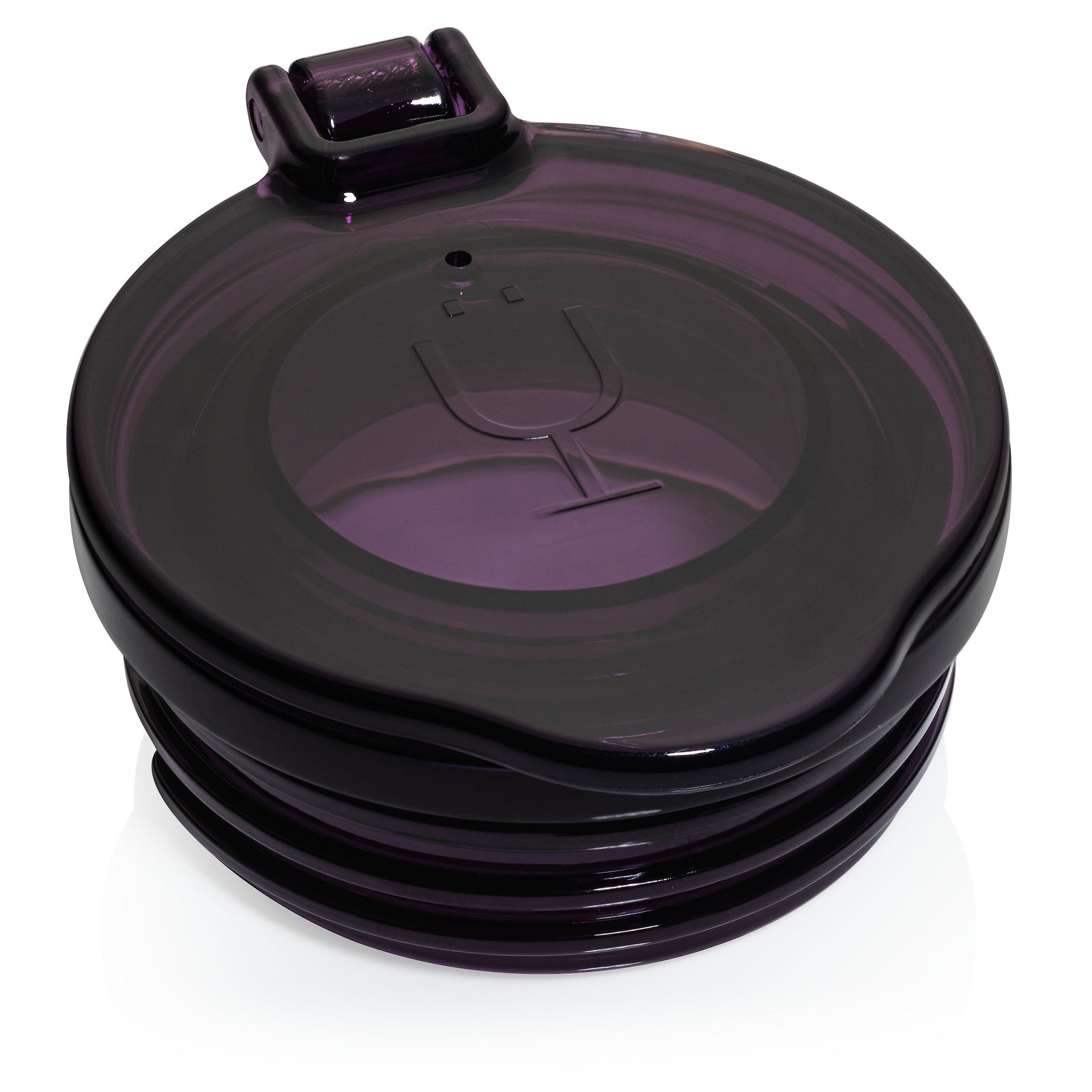 Champagne Flute Replacement Lids | (Clear, Purple & Black) - Smooth Sip