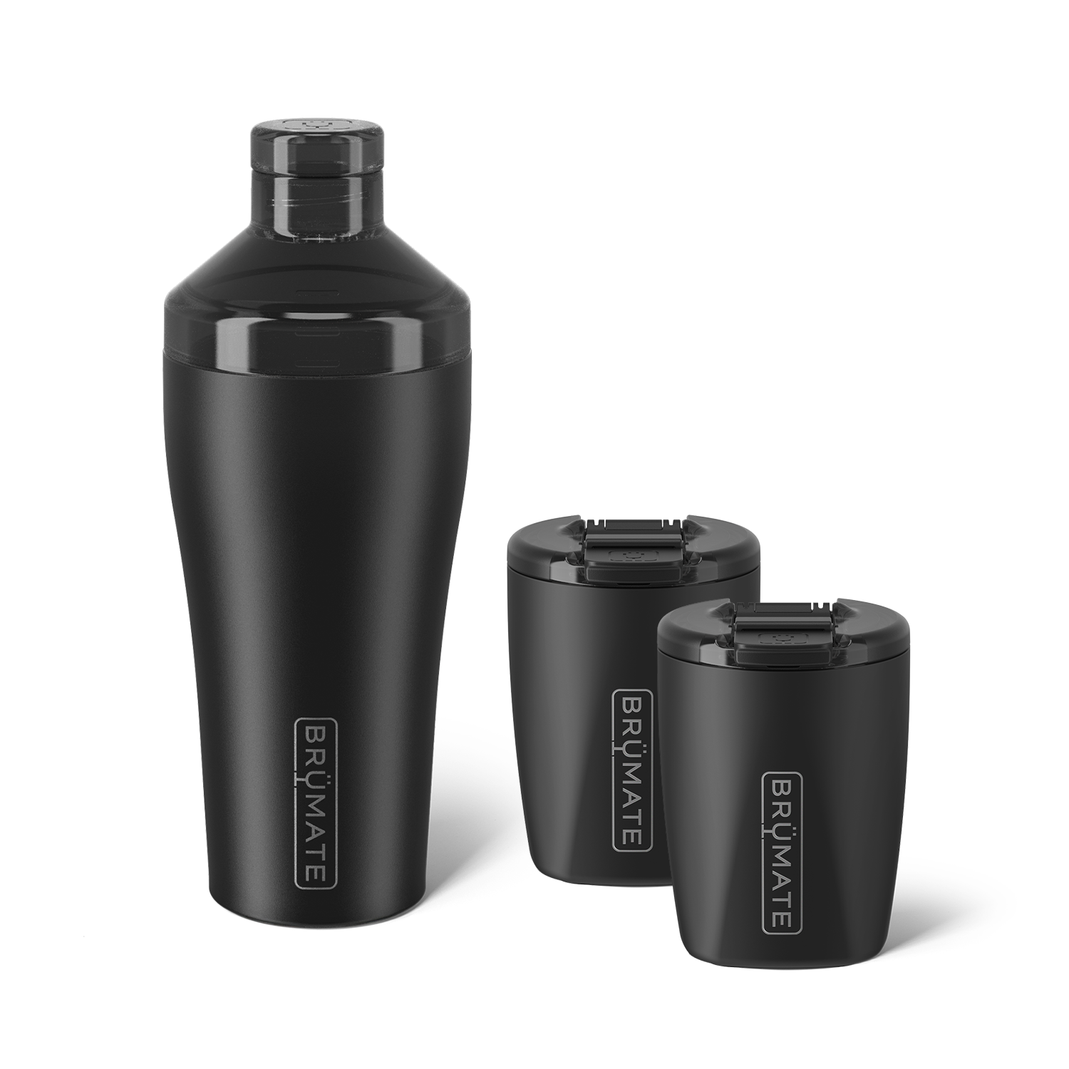Cocktail Shaker + Rocks Bundle | Matte Black | 22/12oz - Ready Care
