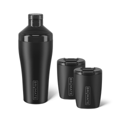 Cocktail Shaker + Rocks Bundle | Matte Black | 22/12oz - Ready Care