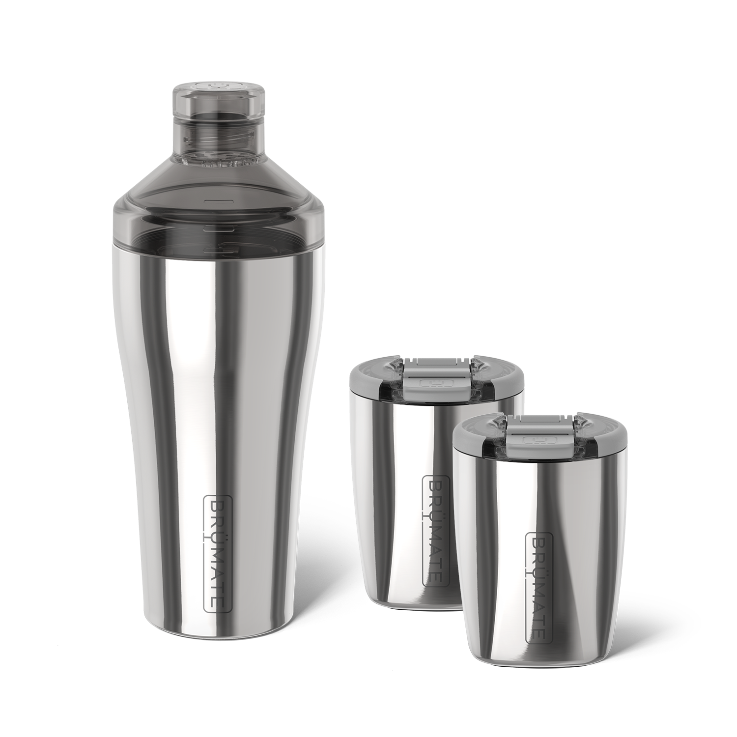 Cocktail Shaker + Rocks Bundle | Polished Stainless | 22/12oz - Easy Care