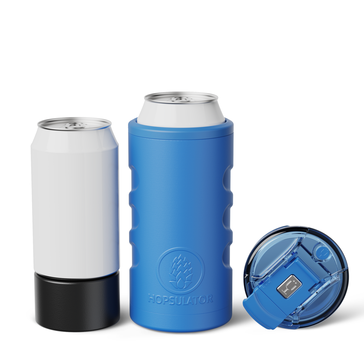 Retro Hopsulator Trio | Matte Azure | 12/16oz Standard Cans - Premium Pack