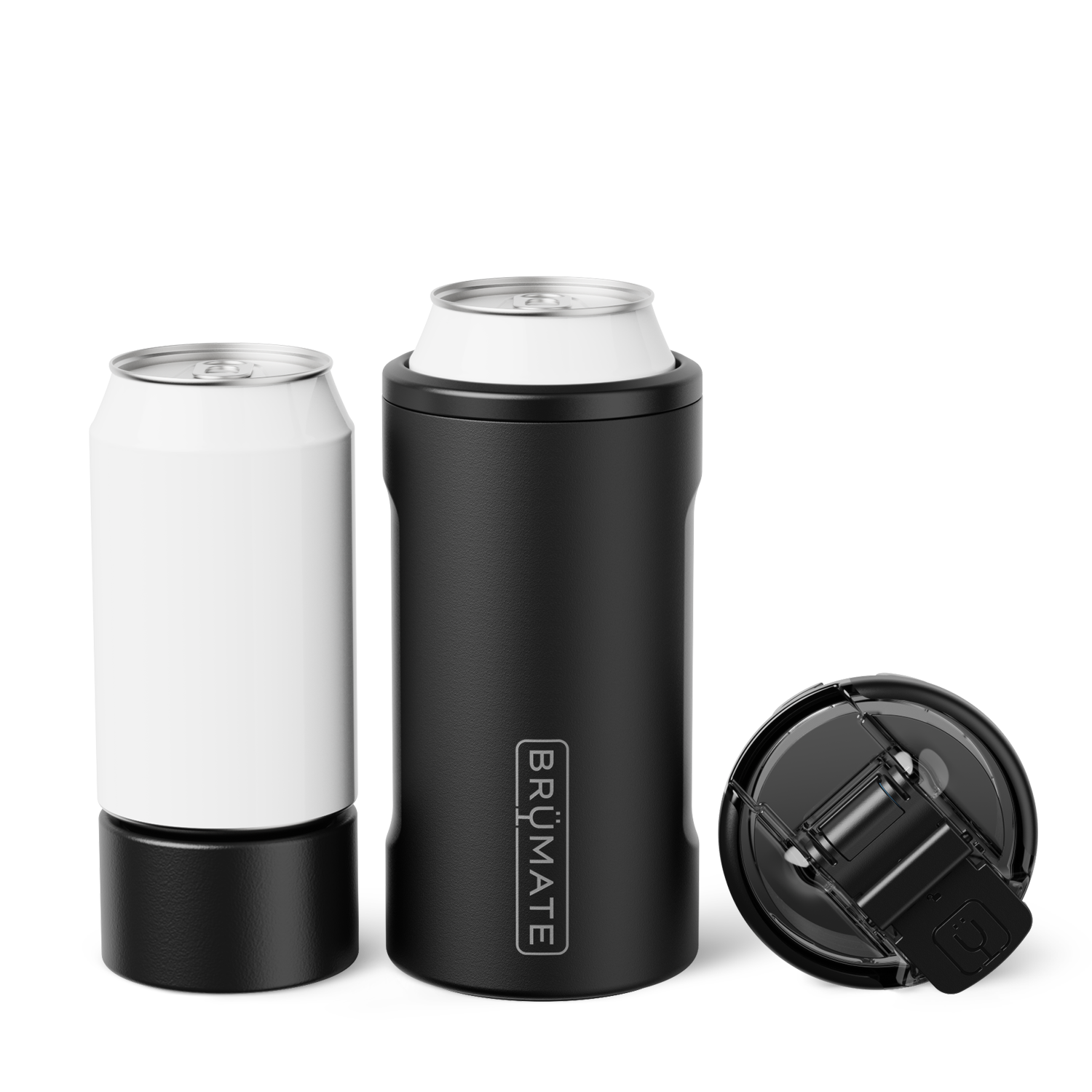 Hopsulator Trio | Matte Black | 12/16oz Standard Cans - Easy Care