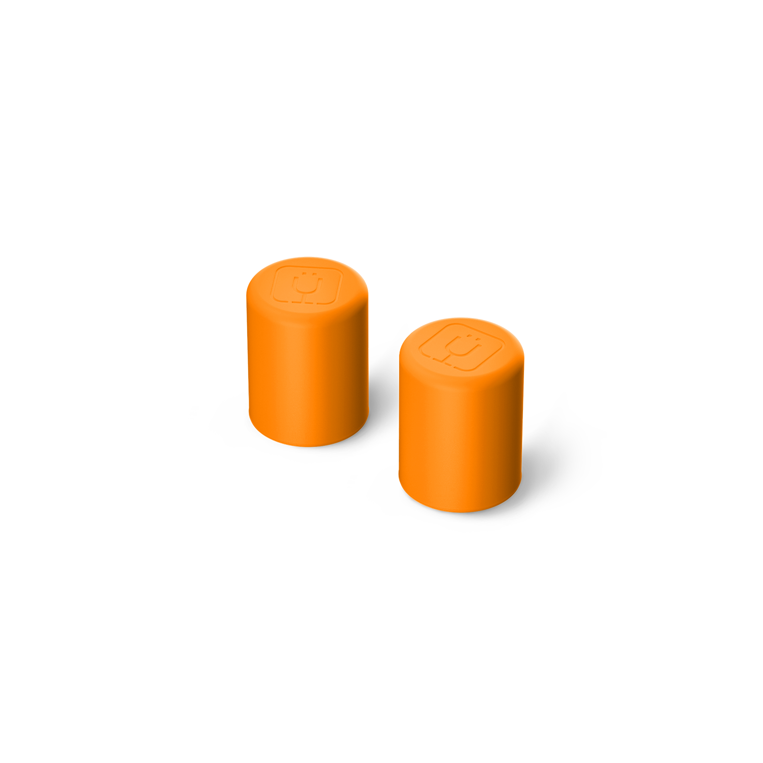 Magnetic Straw Cover | Clementine | 2-Pack - Easy Replace