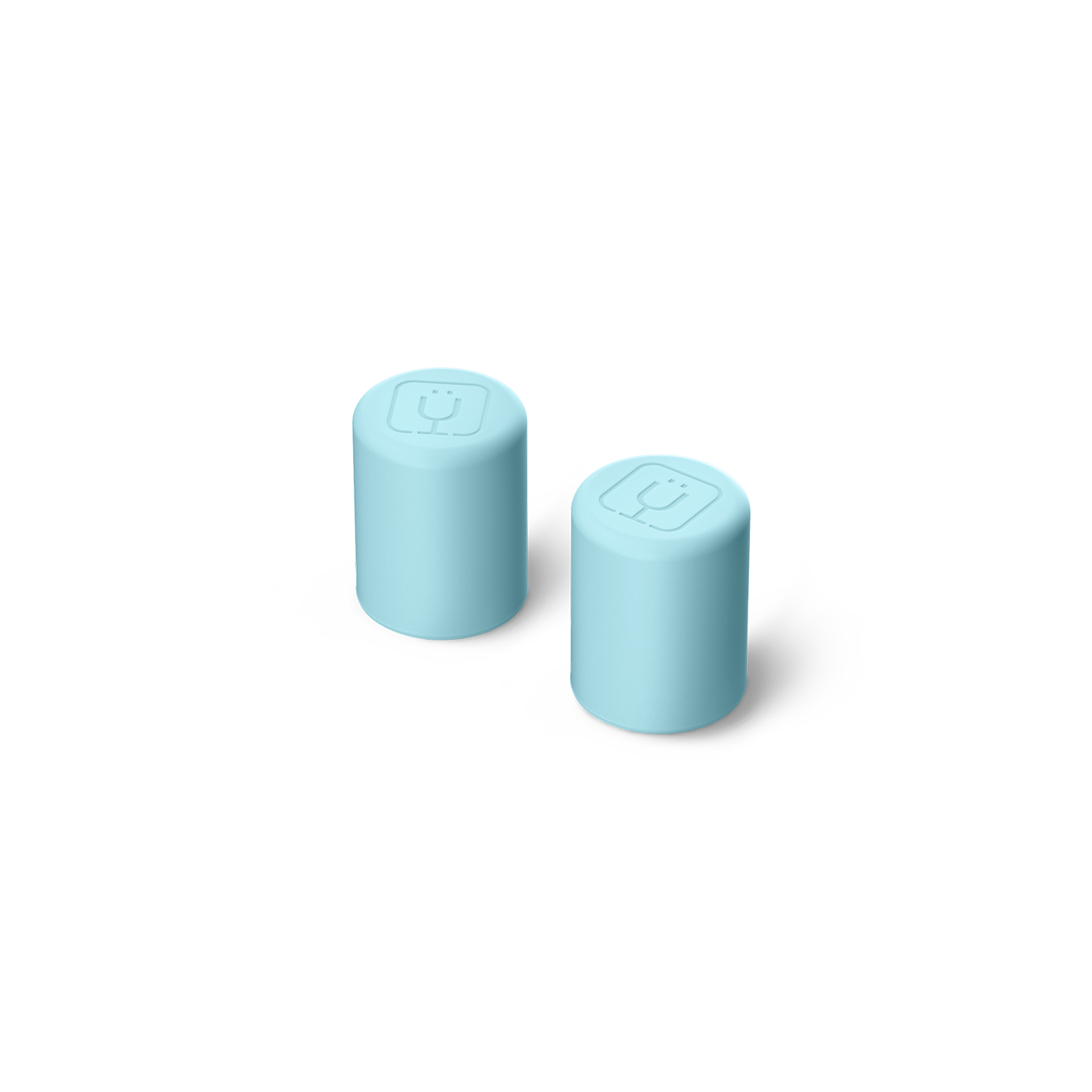 Magnetic Straw Cover | Glacier | 2-Pack - Clean Pour