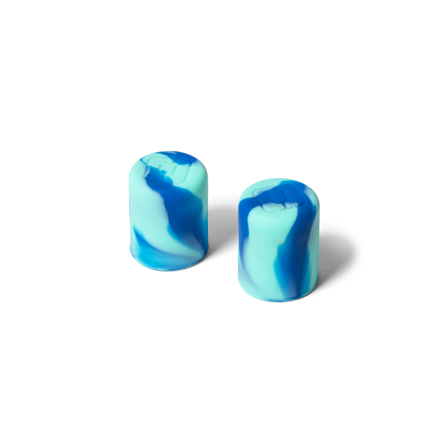 Magnetic Straw Cover | Ocean Swirl | 2-Pack - Secure Seal