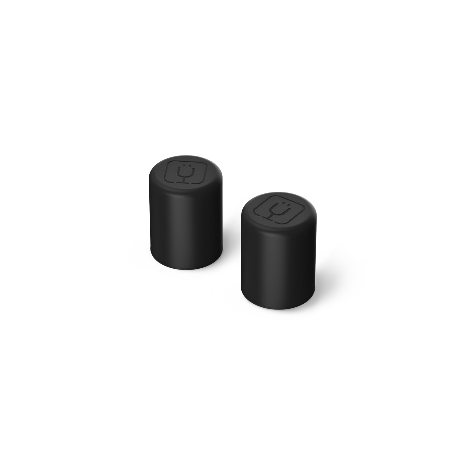 Magnetic Straw Cover | Black | 2-Pack - Secure Seal