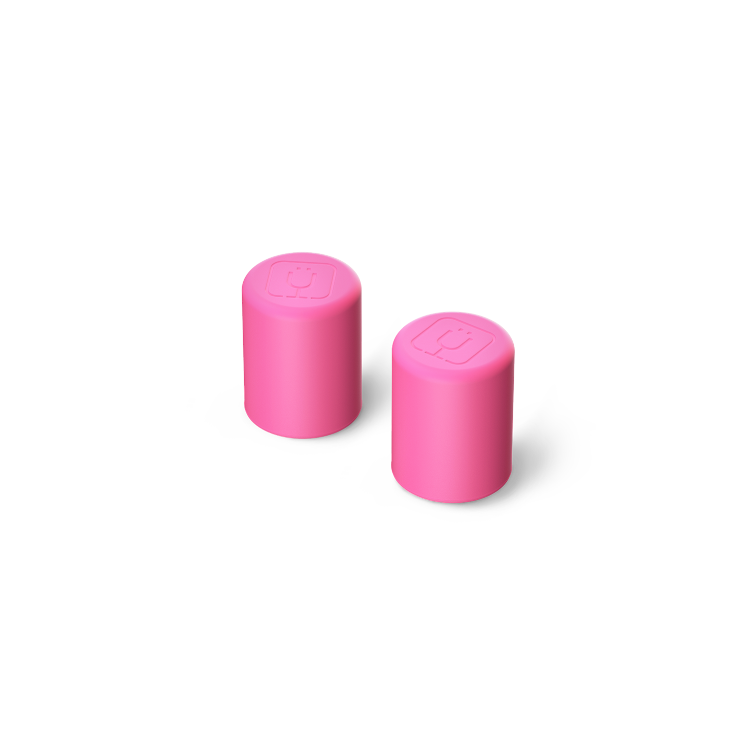 Magnetic Straw Cover | Neon Pink | 2-Pack - Easy Replace