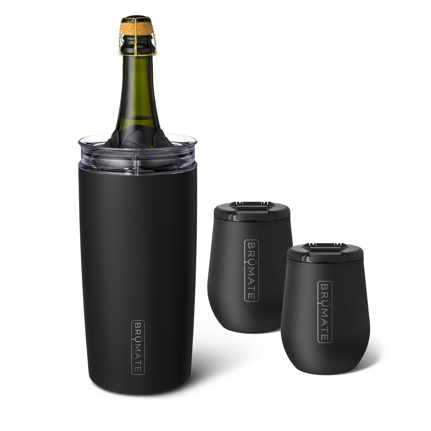 Bottle Chiller Bundle | Matte Black | 49/14oz - Simple Refresh