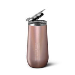 Champagne Flute | Glitter Rose Gold | 12oz - Fresh Serve