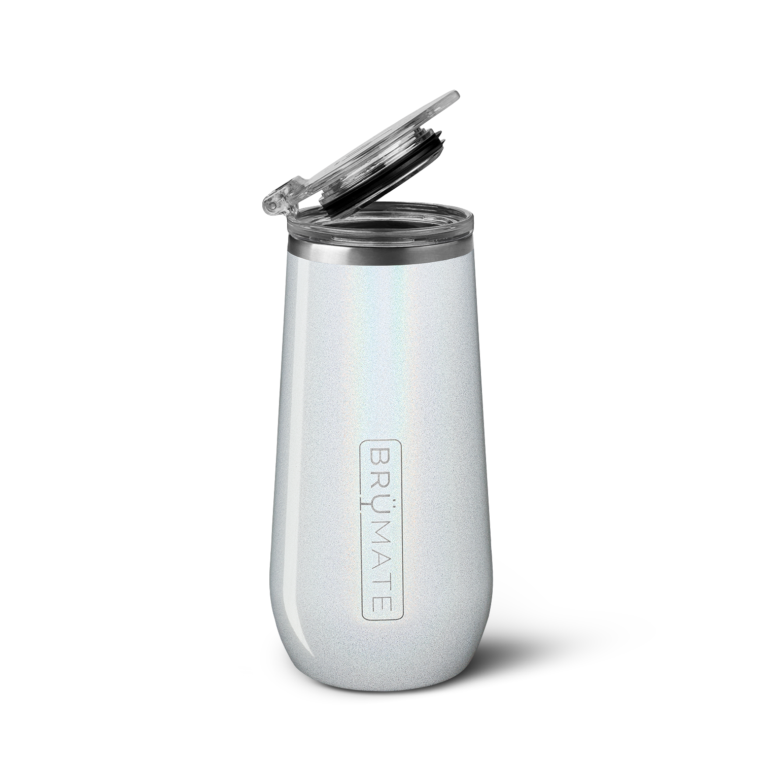 Champagne Flute | Glitter White | 12oz - Ready Serve