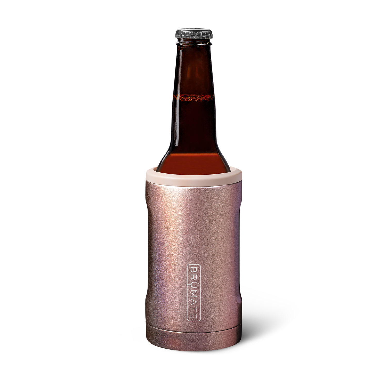 Hopsulator Bott'l | Glitter Rose Gold | 12oz Bottles - Easy Pack